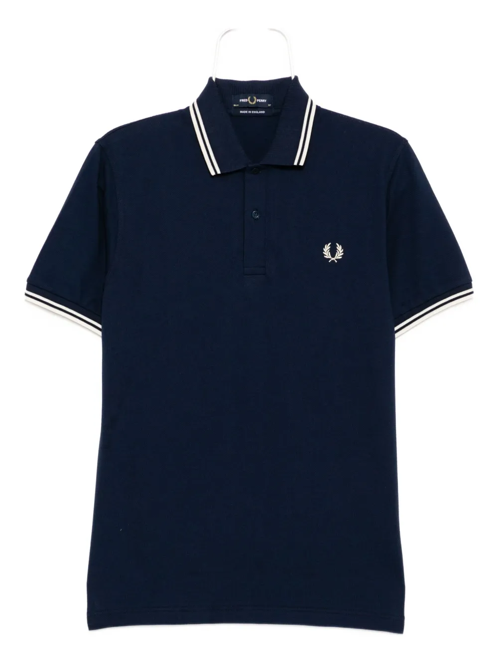 Fred Perry twin tipped polo shirt | Blue | Image 1