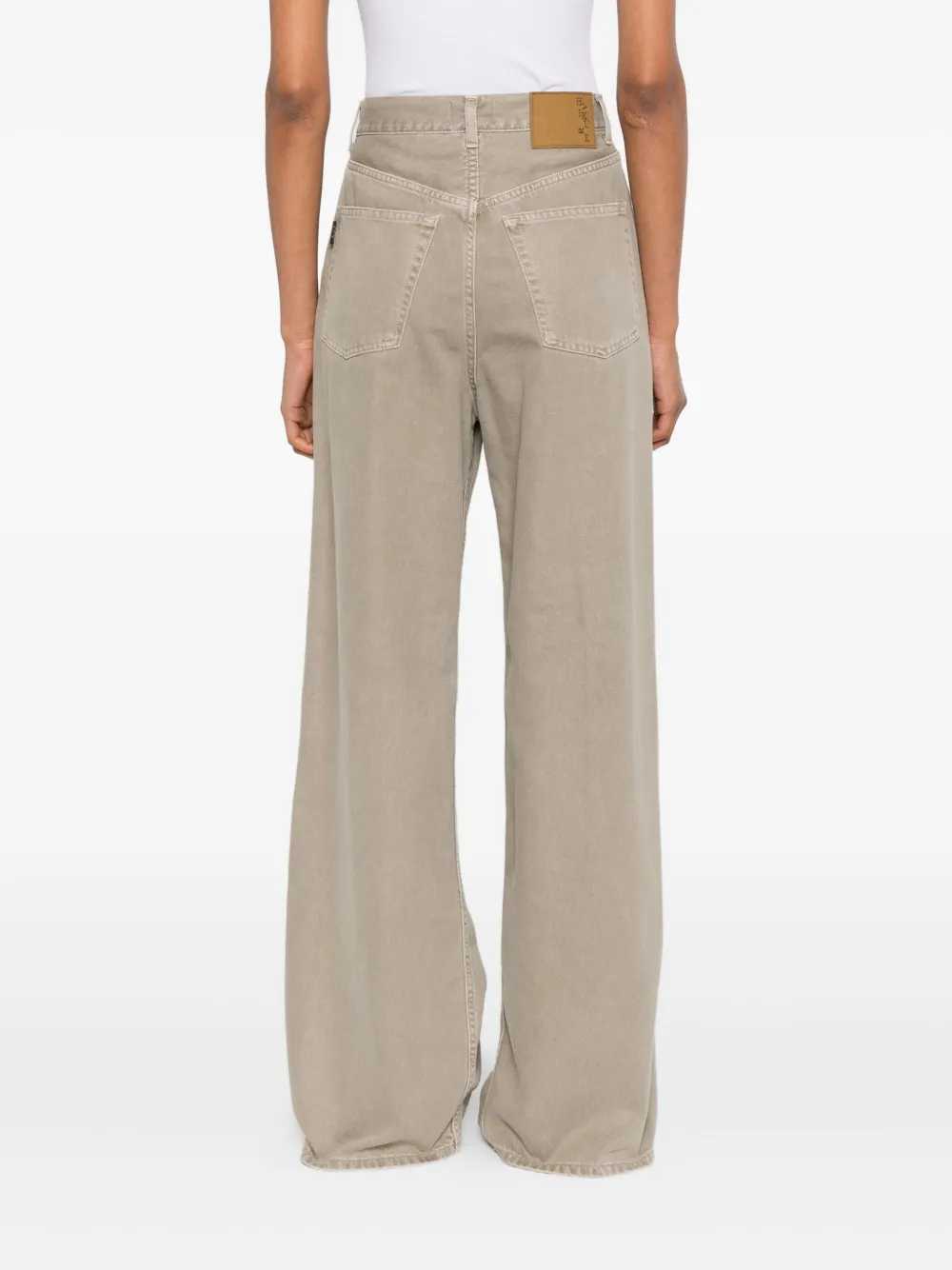 Haikure pleated jeans Beige