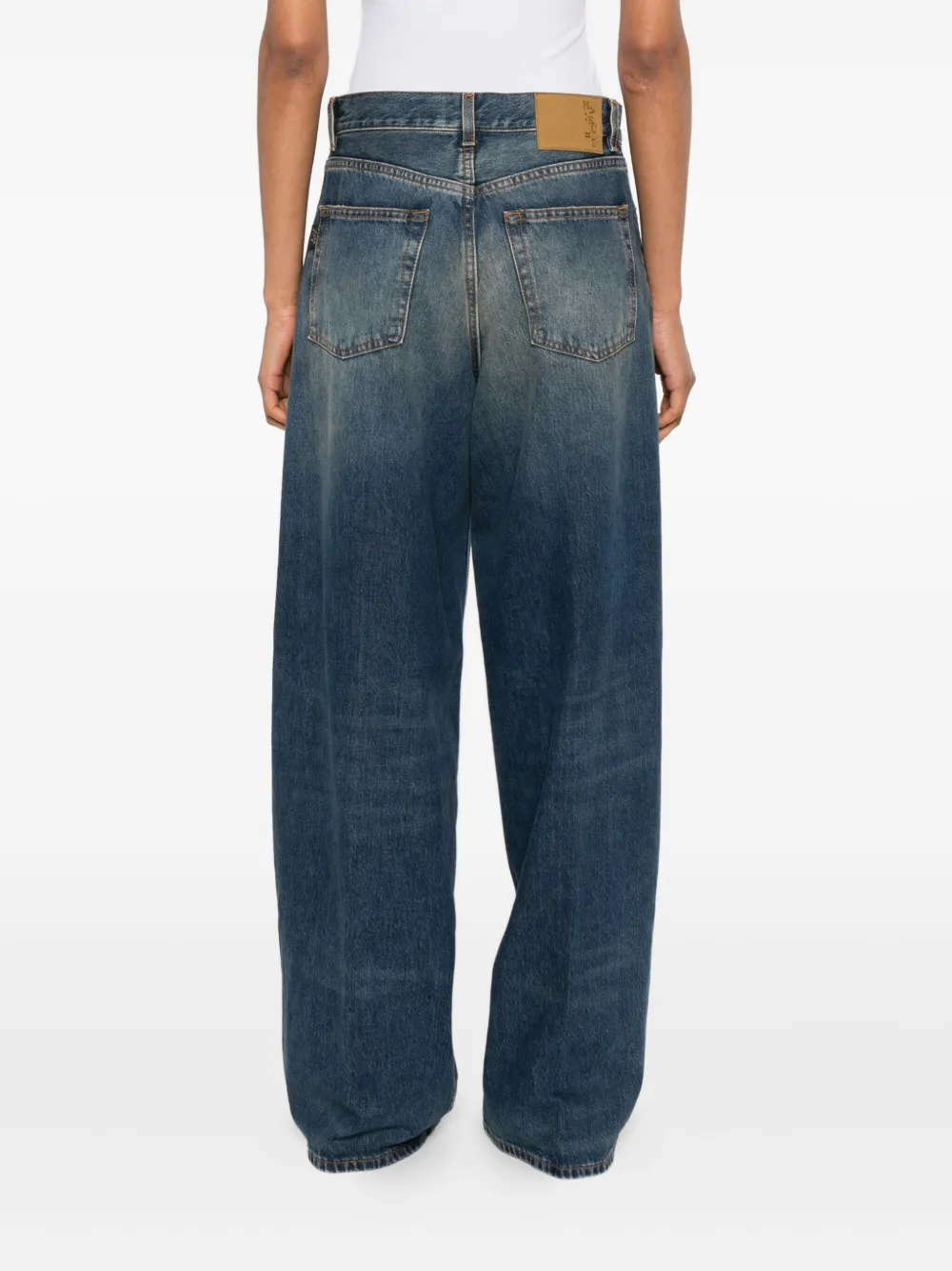 Haikure logo-patch jeans Blauw