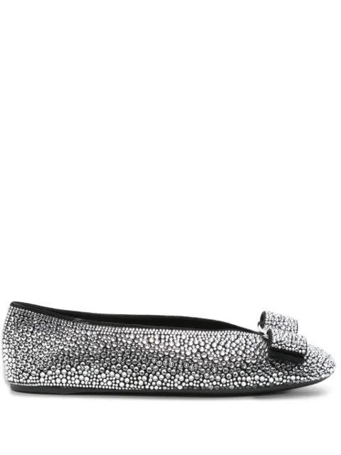 Ferragamo Ballerina's met kristallen
