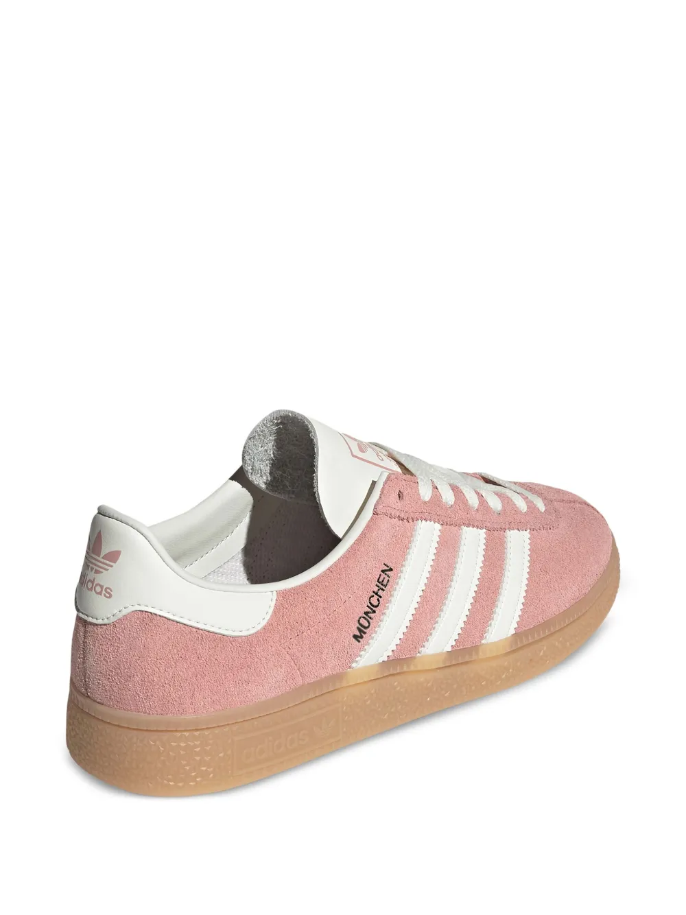 adidas Muenchen suede three-stripe sneakers Pink