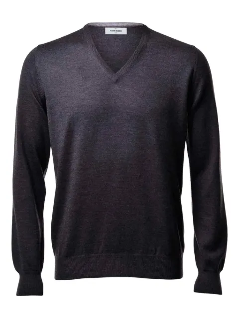 Gran Sasso v-neck wool sweater