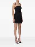 Elisabetta Franchi floral-brocade belted dress - Black