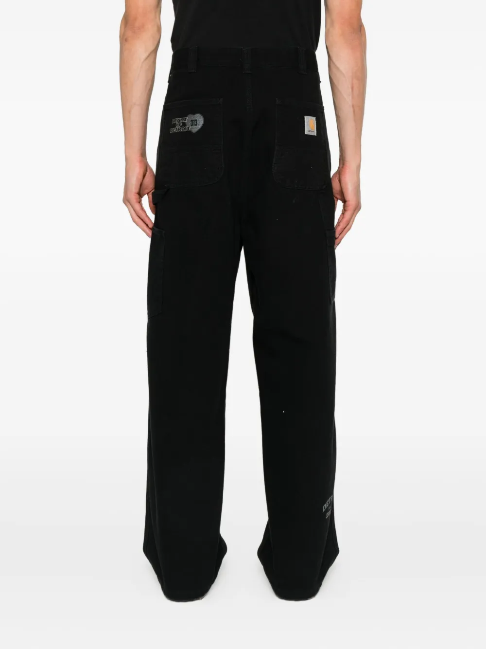 Carhartt WIP organic-cotton jeans Zwart