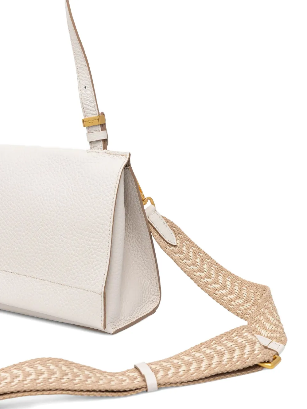 GIANNI CHIARINI Nicle leren schoudertas Wit