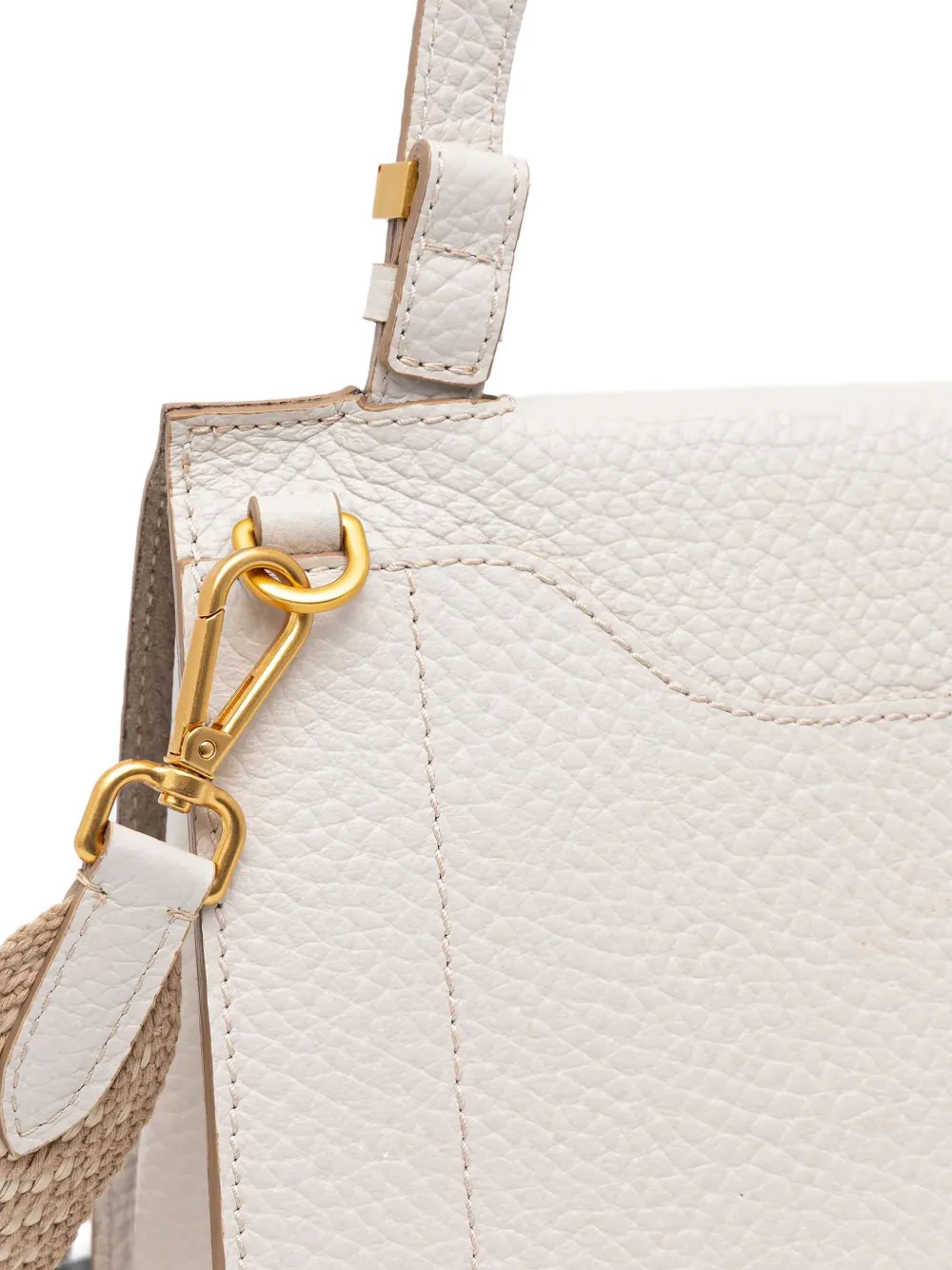 GIANNI CHIARINI Nicle leren schoudertas Wit