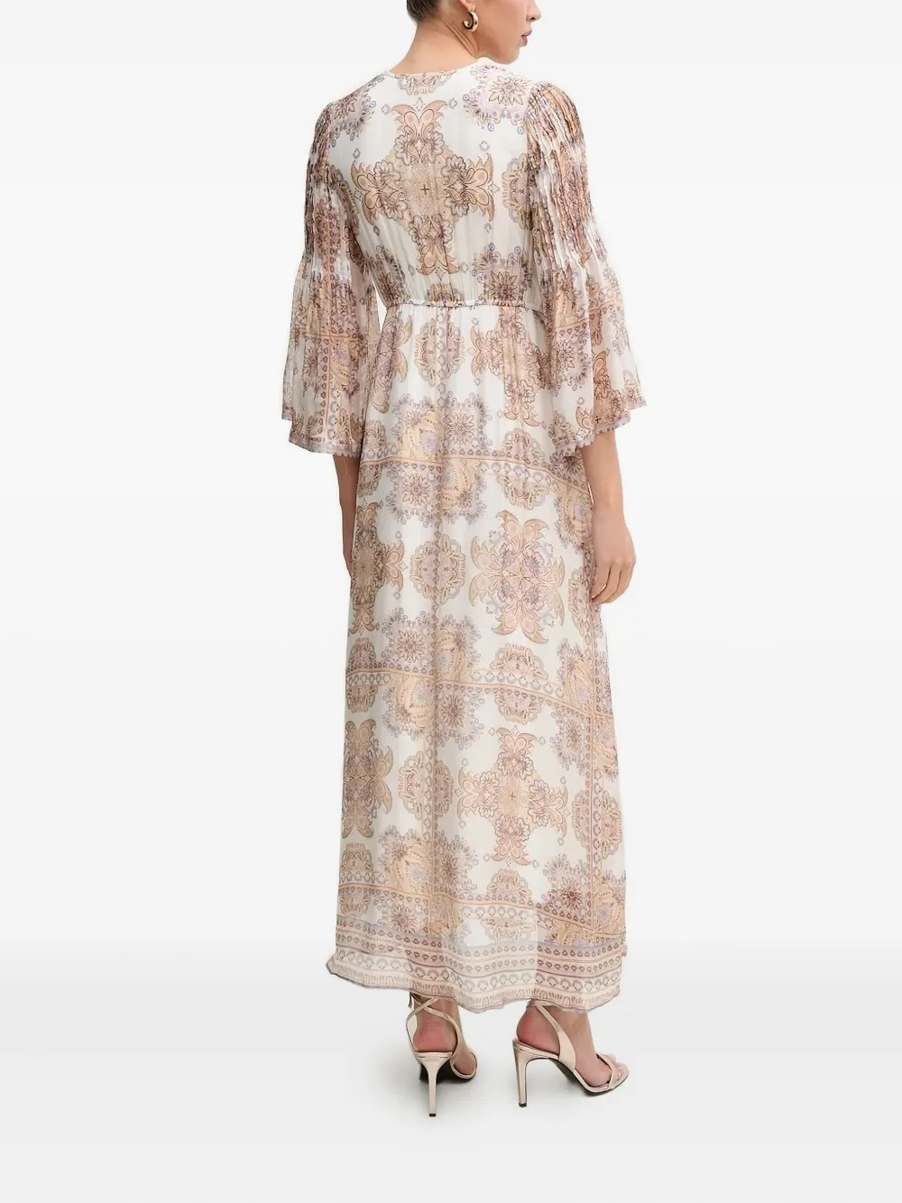 Hale Bob Maxi-jurk met paisley-print - Beige