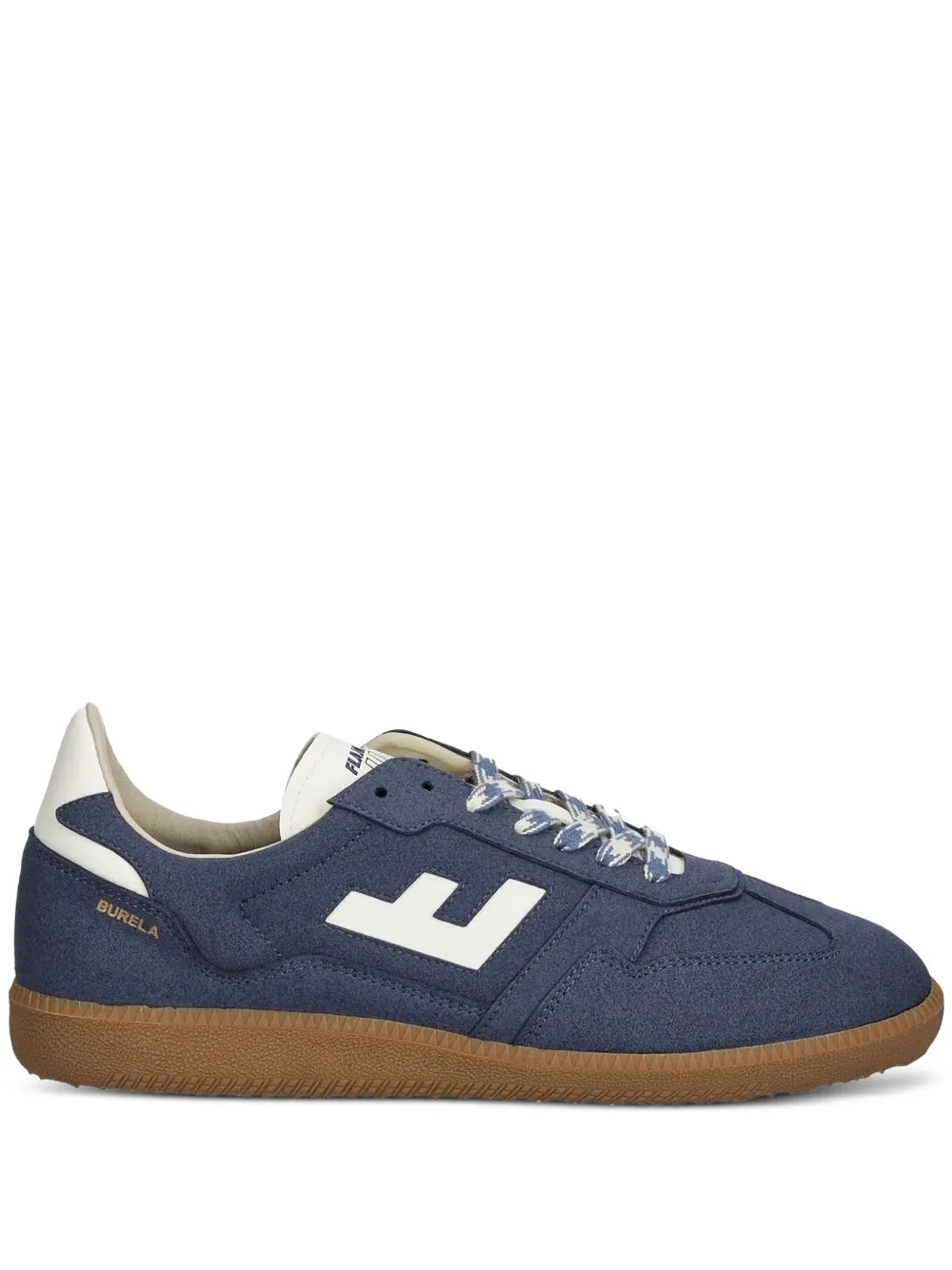 Flamingos logo-detail suede sneakers | Blue | Image 1