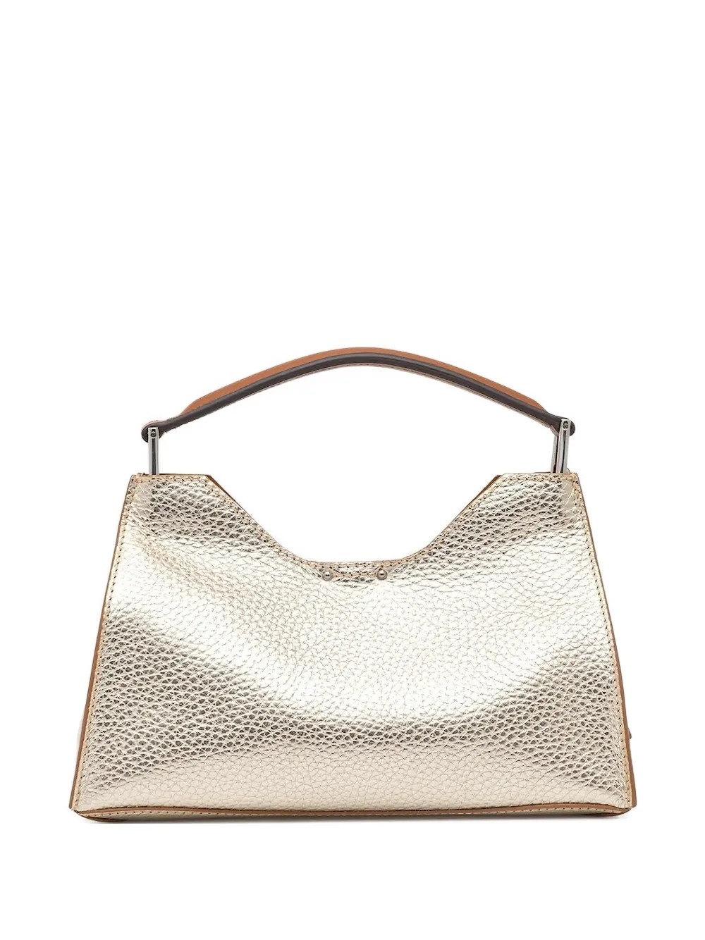 Gianni Chiarini Aurora Metallic Handbag In Gold