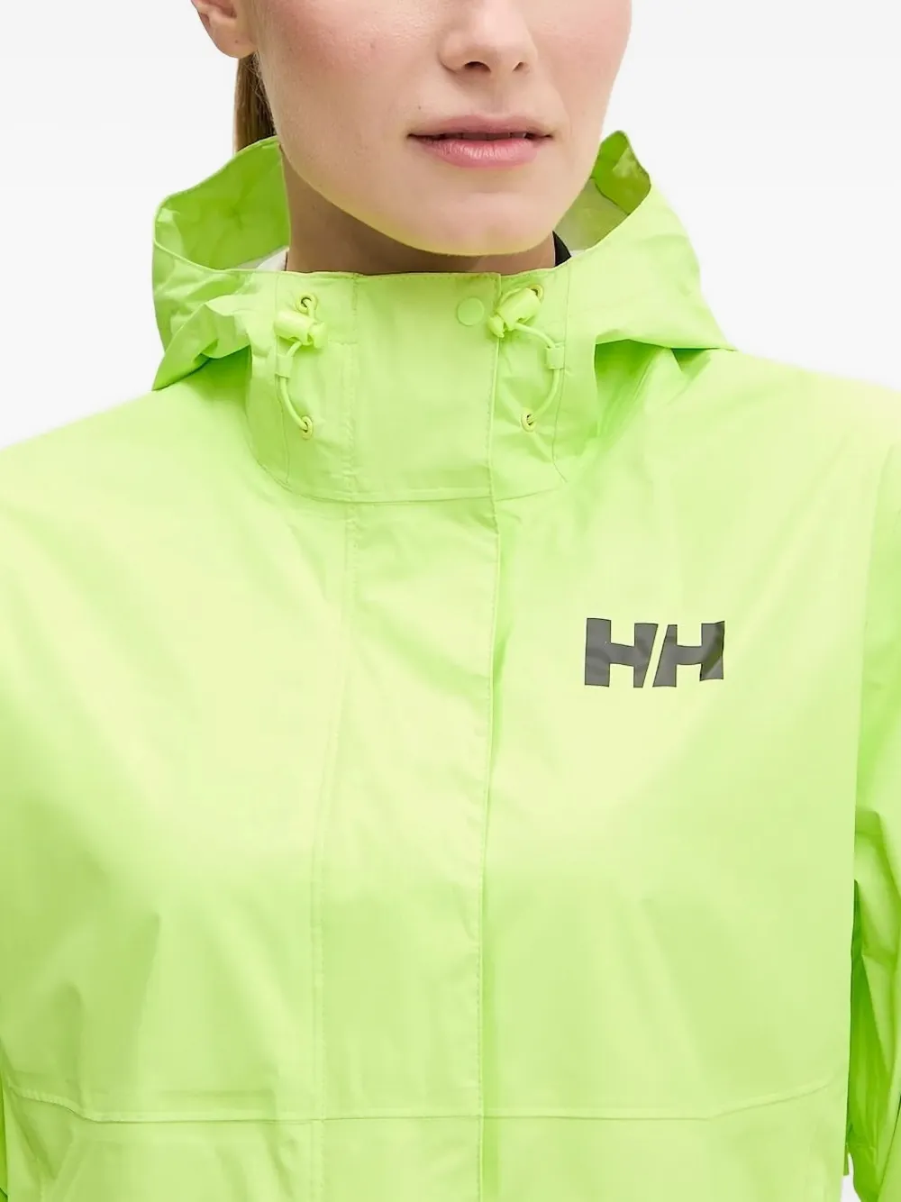 Helly Hansen Hooded Shell Jacket In Green