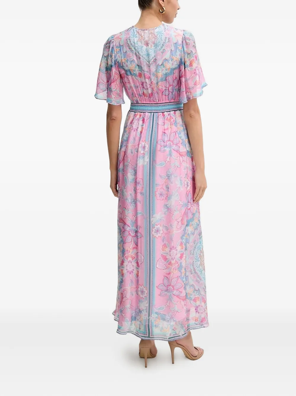 Hale Bob Jaliyah maxi-jurk met bloemen - Roze