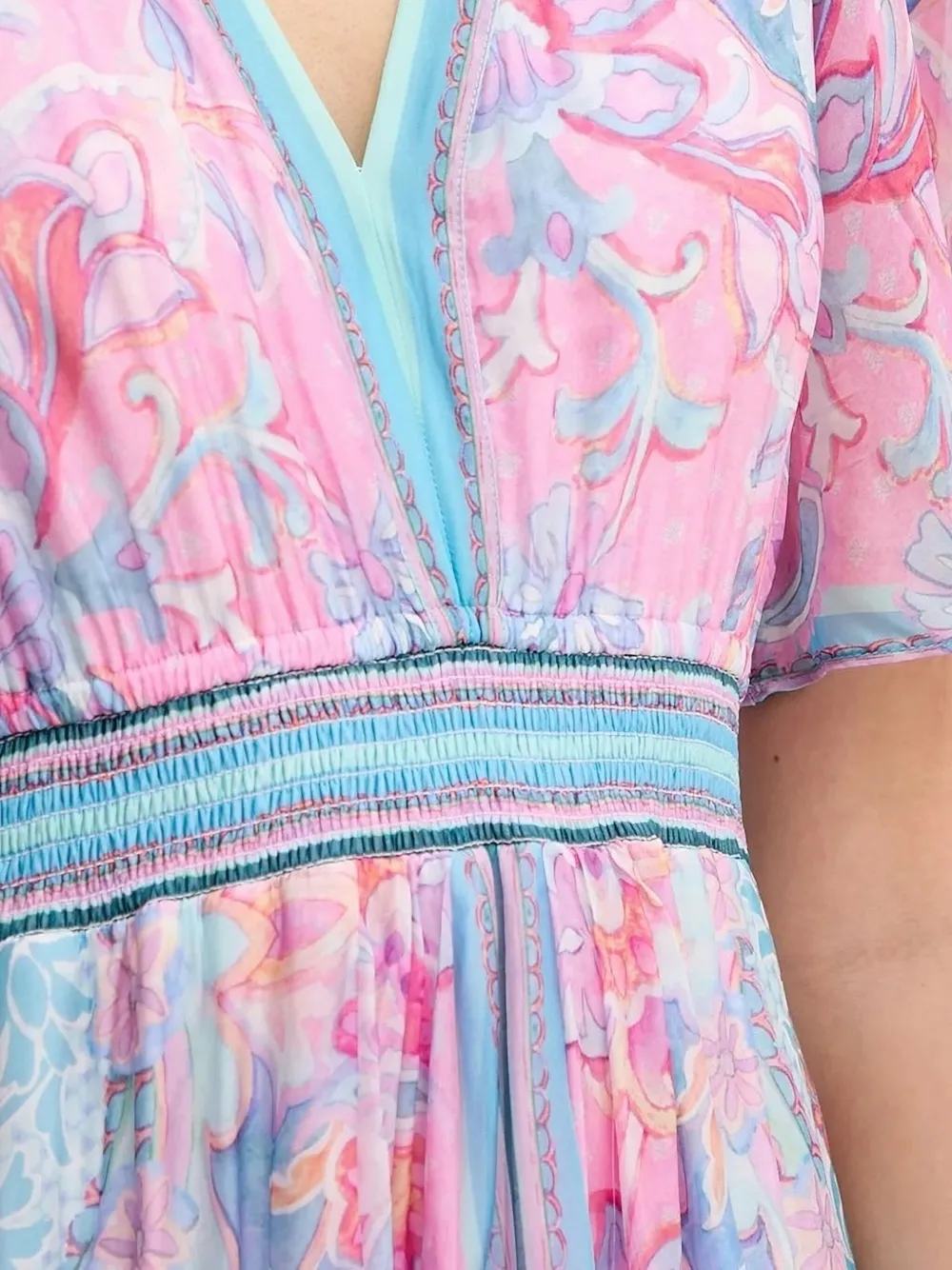 Hale Bob Jaliyah Floral Maxi Dress In Pink