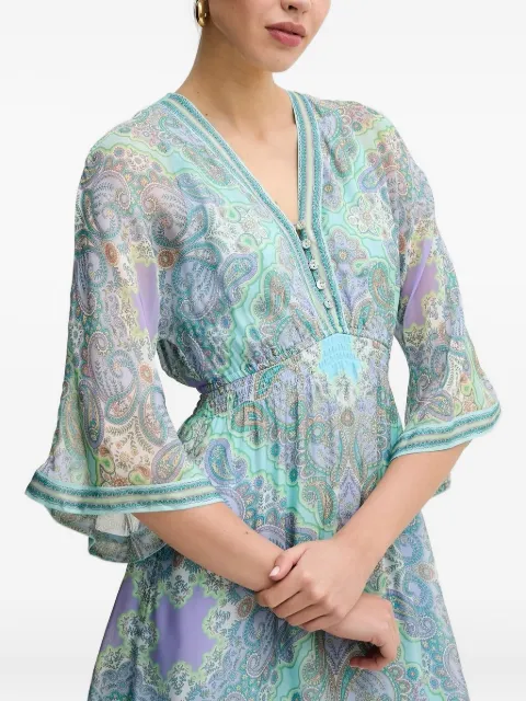 Hale Bob Emerie paisley-print mini dress