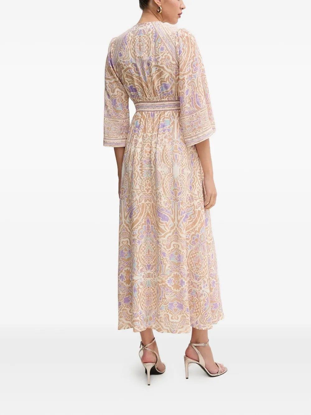 Hale Bob Abby maxi-jurk met V-hals - Beige