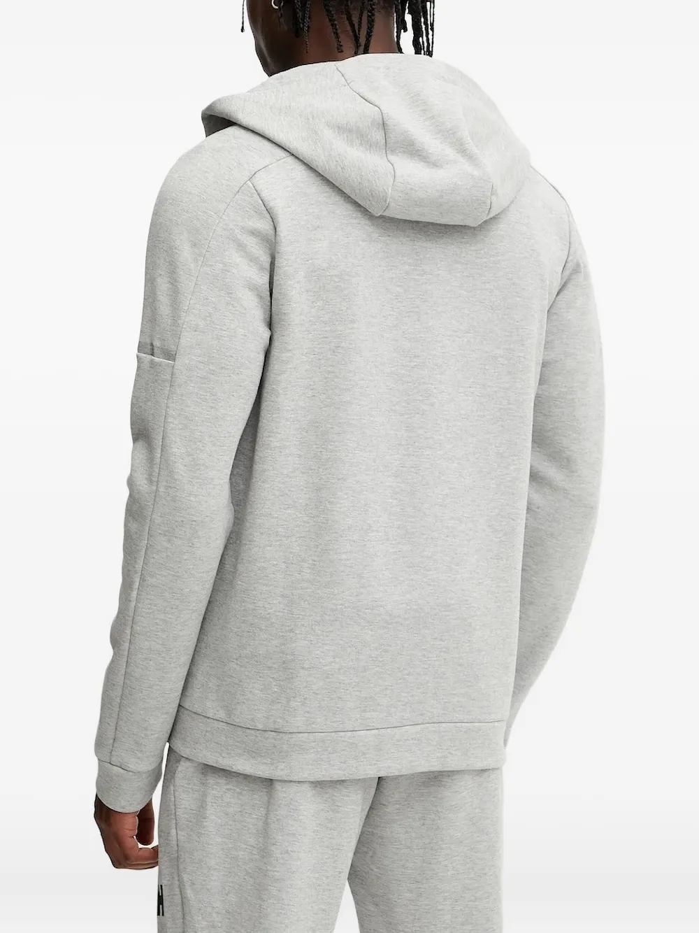 Helly Hansen logo-detail zip-up hoodie Grijs