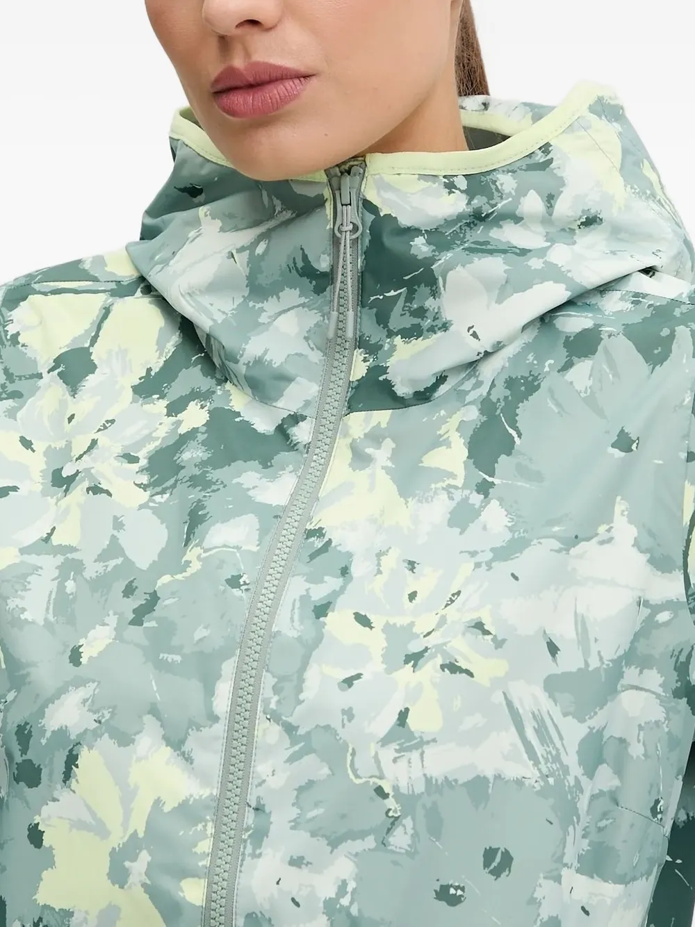Helly Hansen Jack met bloemenprint Groen
