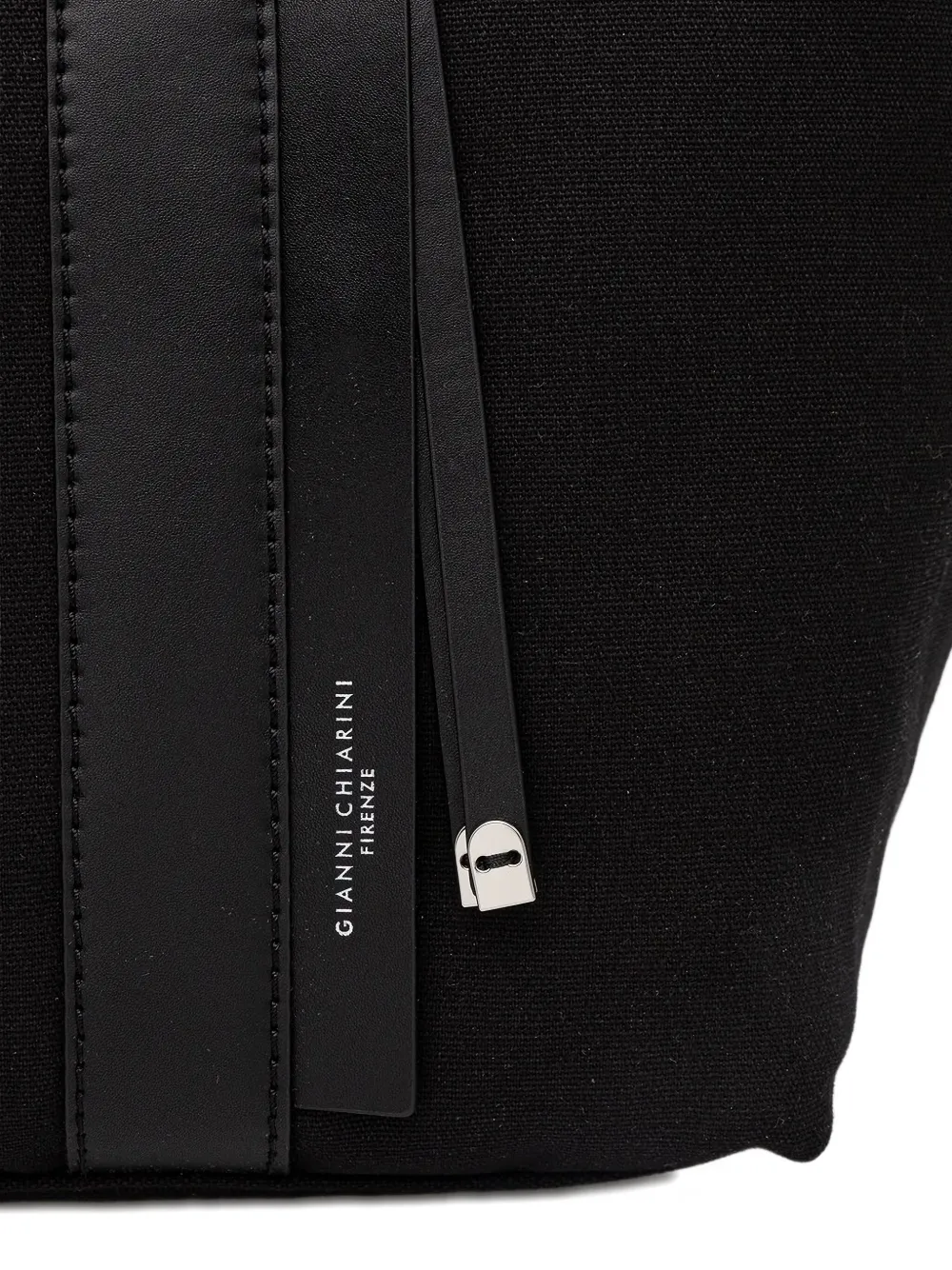 GIANNI CHIARINI Shopper met logo Zwart