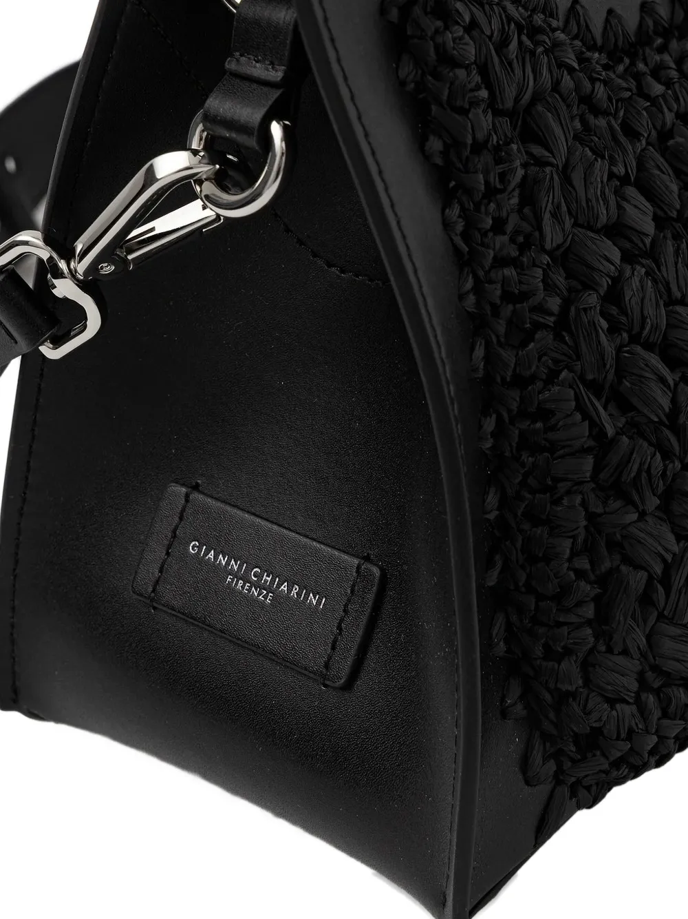 GIANNI CHIARINI Crossbodytas met geweven vlak Zwart