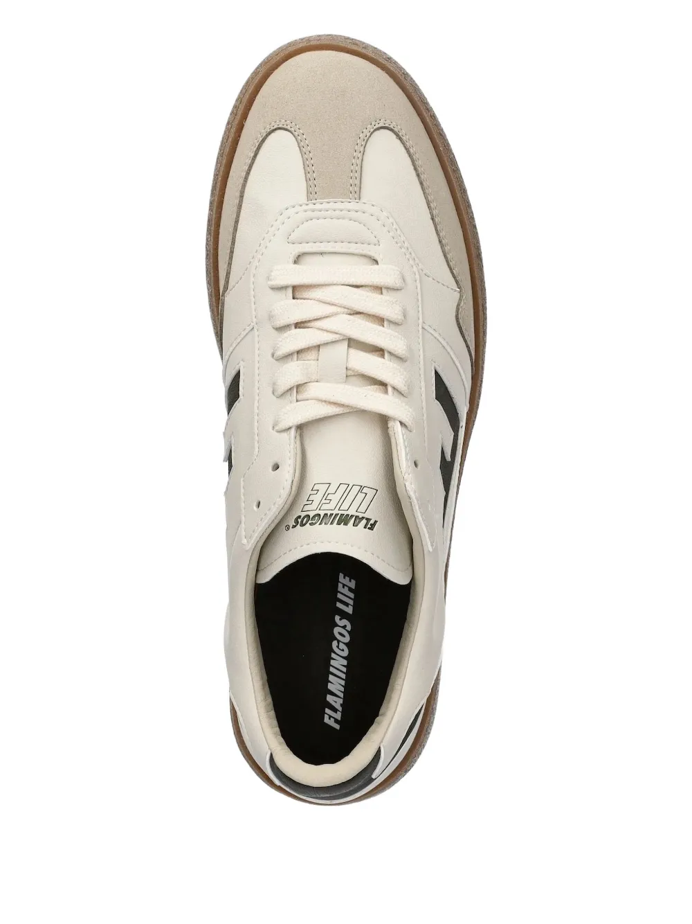 Flamingos Burela Logo-detail Leather Sneakers In White