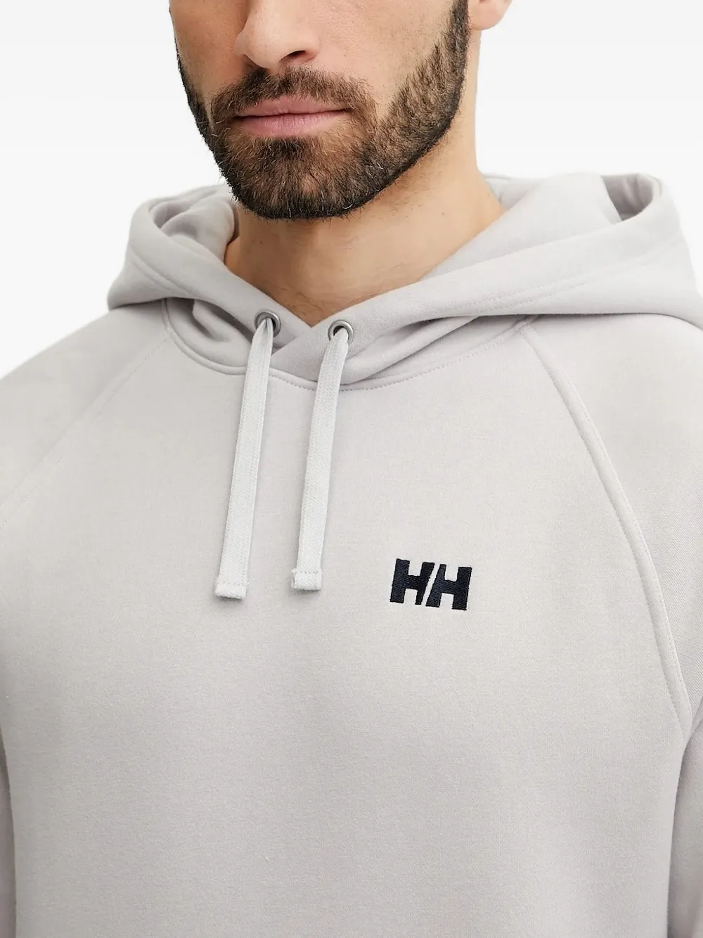 Helly Hansen embroidered-logo hoodie Grijs