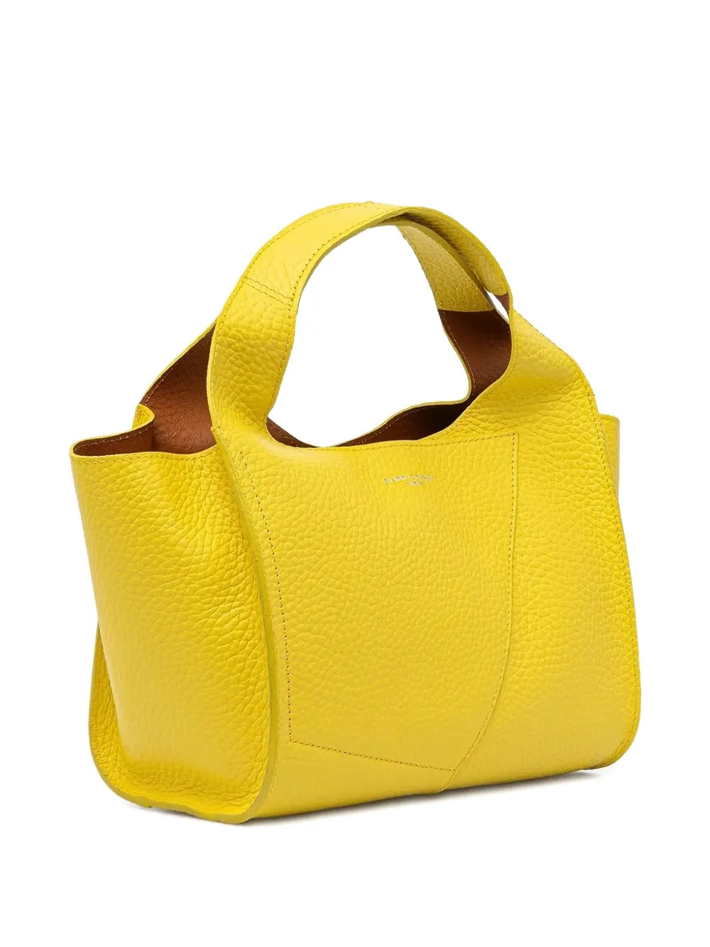 GIANNI CHIARINI Euforia leren shopper Geel