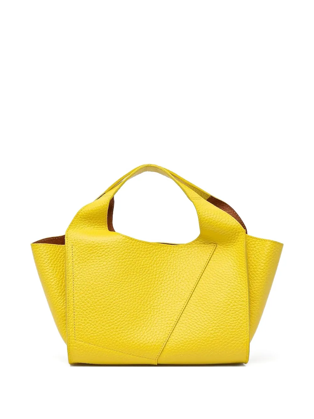 GIANNI CHIARINI Euforia leren shopper Geel