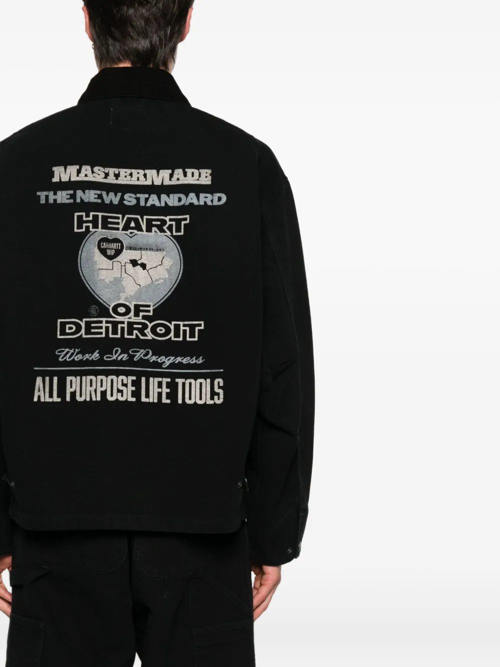 Carhartt WIP Jack van biologisch katoen Zwart