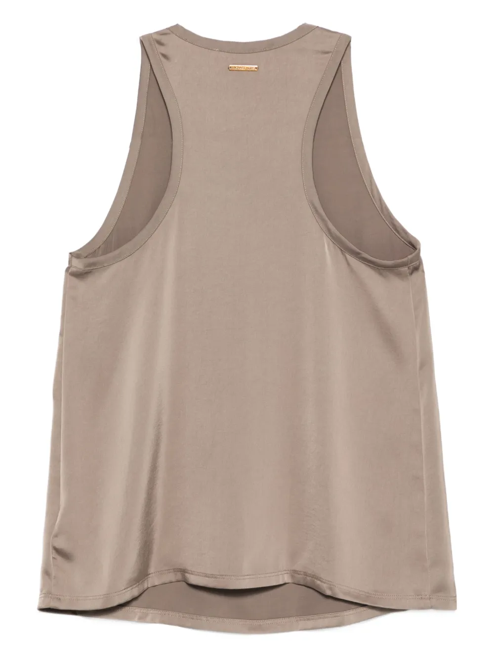 Michael Kors round-neck sleeveless top Beige