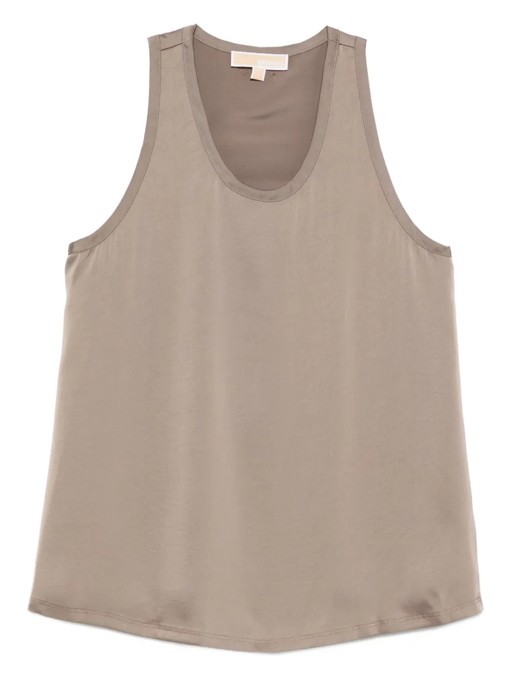 Michael Kors round-neck sleeveless top Beige