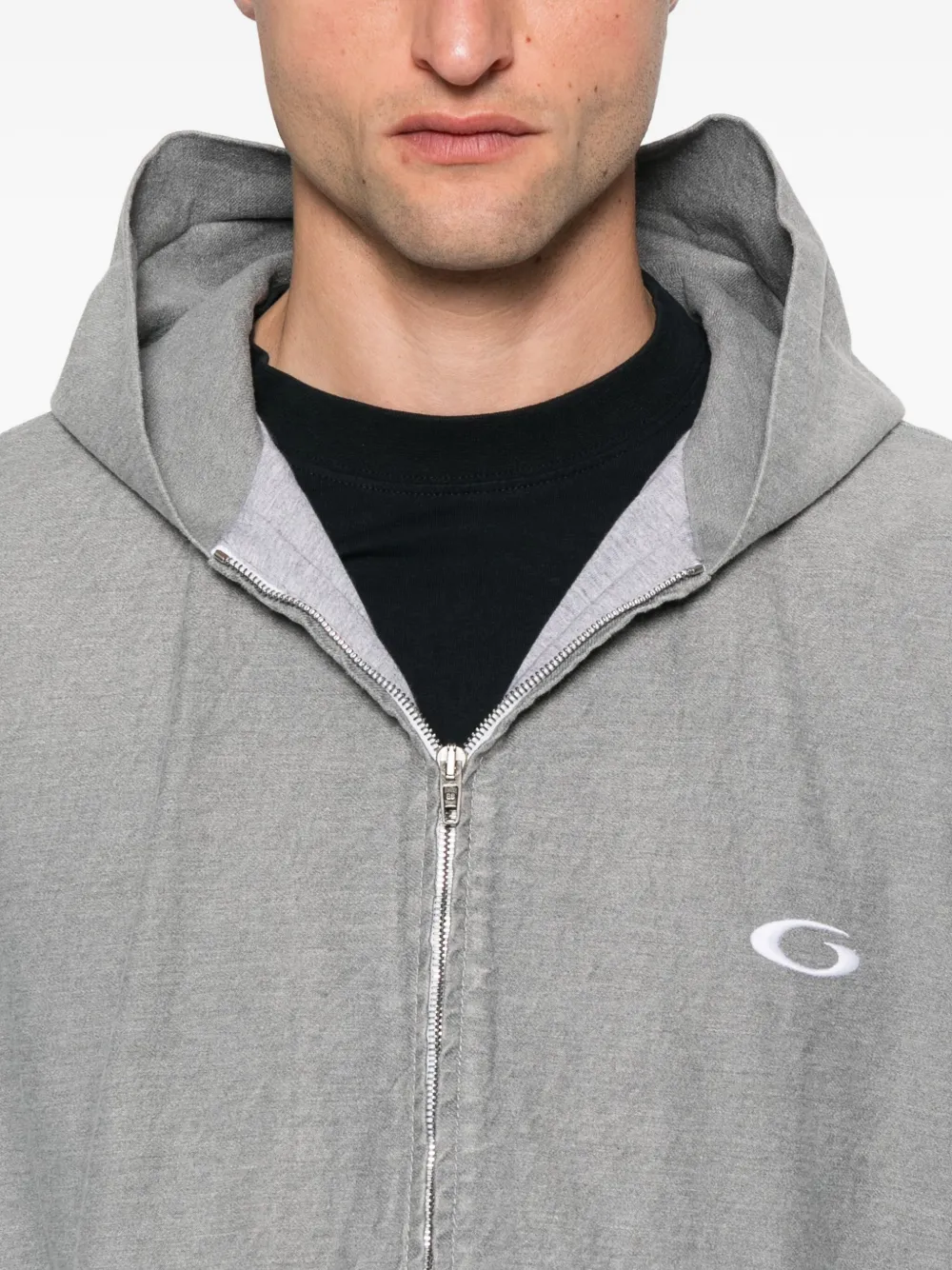 Balenciaga hoodie met rits Grijs