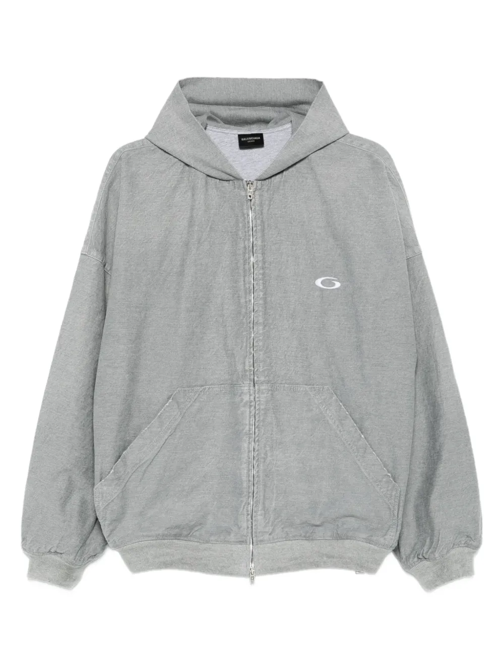 Balenciaga hoodie met rits Grijs