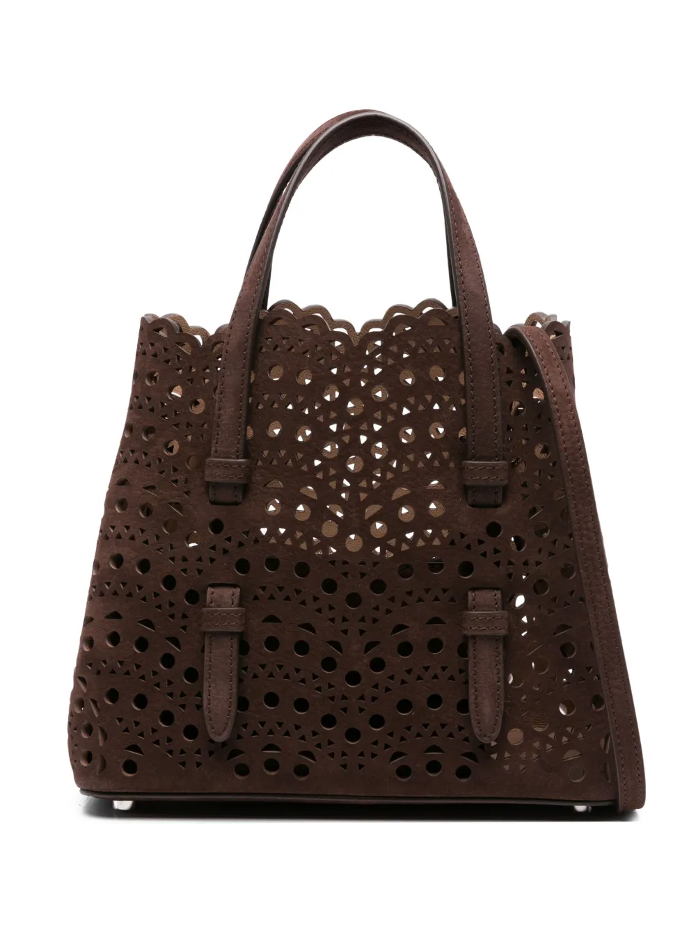 Alaïa sac porté épaule en daim | marron | Image 1