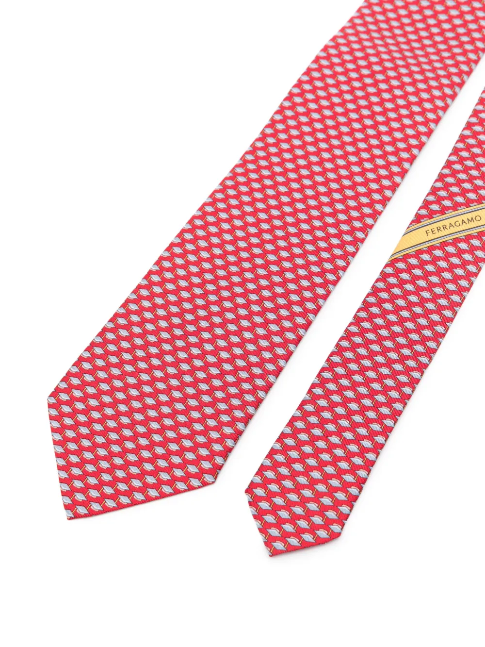 Ferragamo geometric-pattern silk tie | Image 2