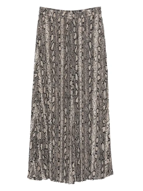 Michael Kors pleated snakeskin skirt