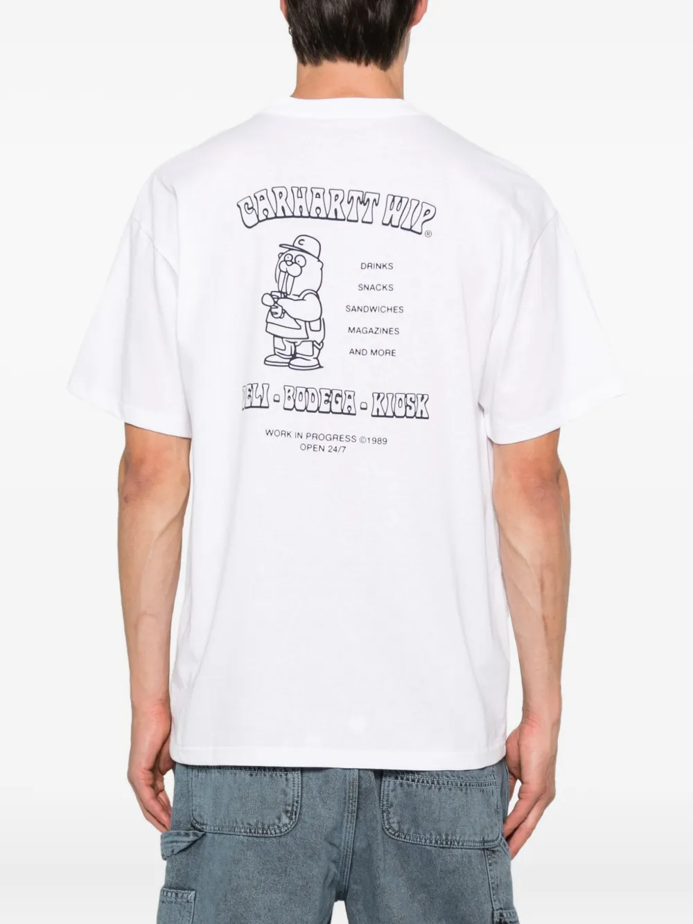 Carhartt WIP S S Sandwich cotton T-shirt Wit