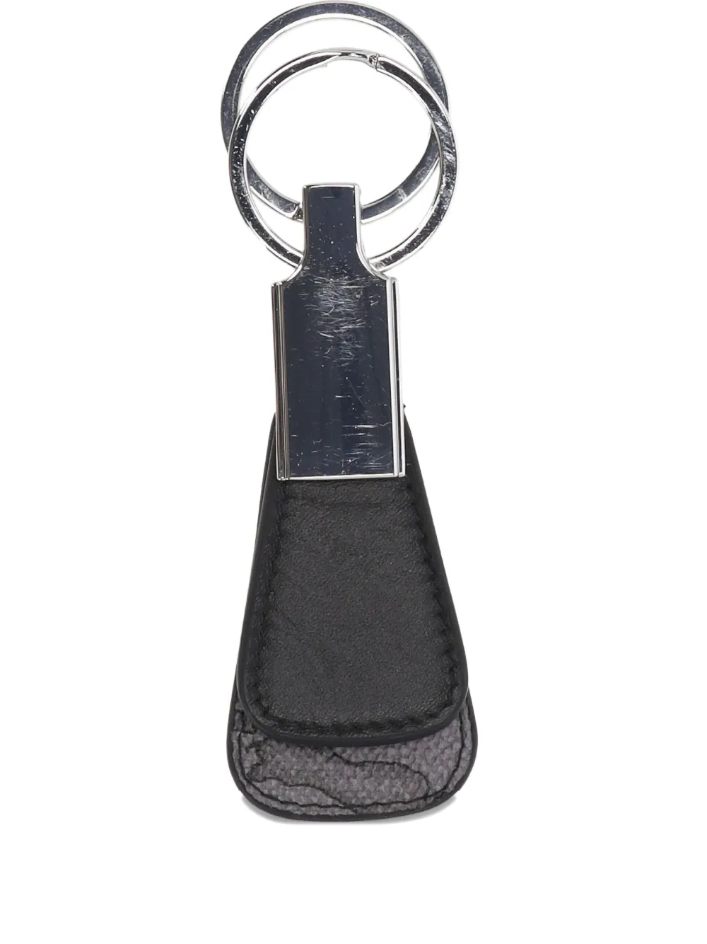ALVIERO MARTINI 1° CLASSE Schlüsselanhänger mit Lederbesatz - Schwarz