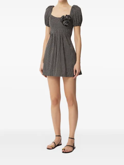 Elisabetta Franchi polka-dot short sleeve dress