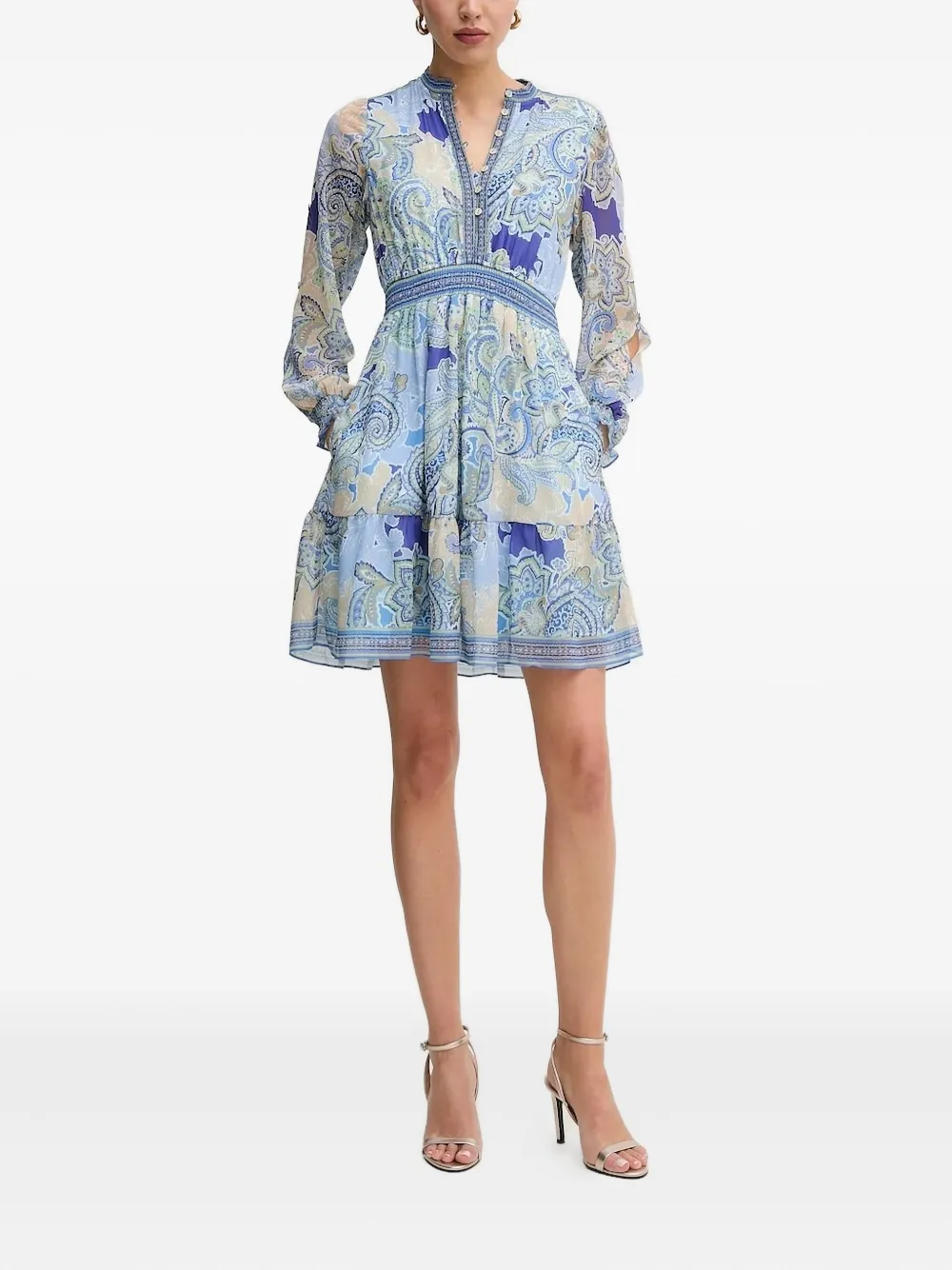 Hale Bob Shelby paisley-print mini dress | Blue | Image 1