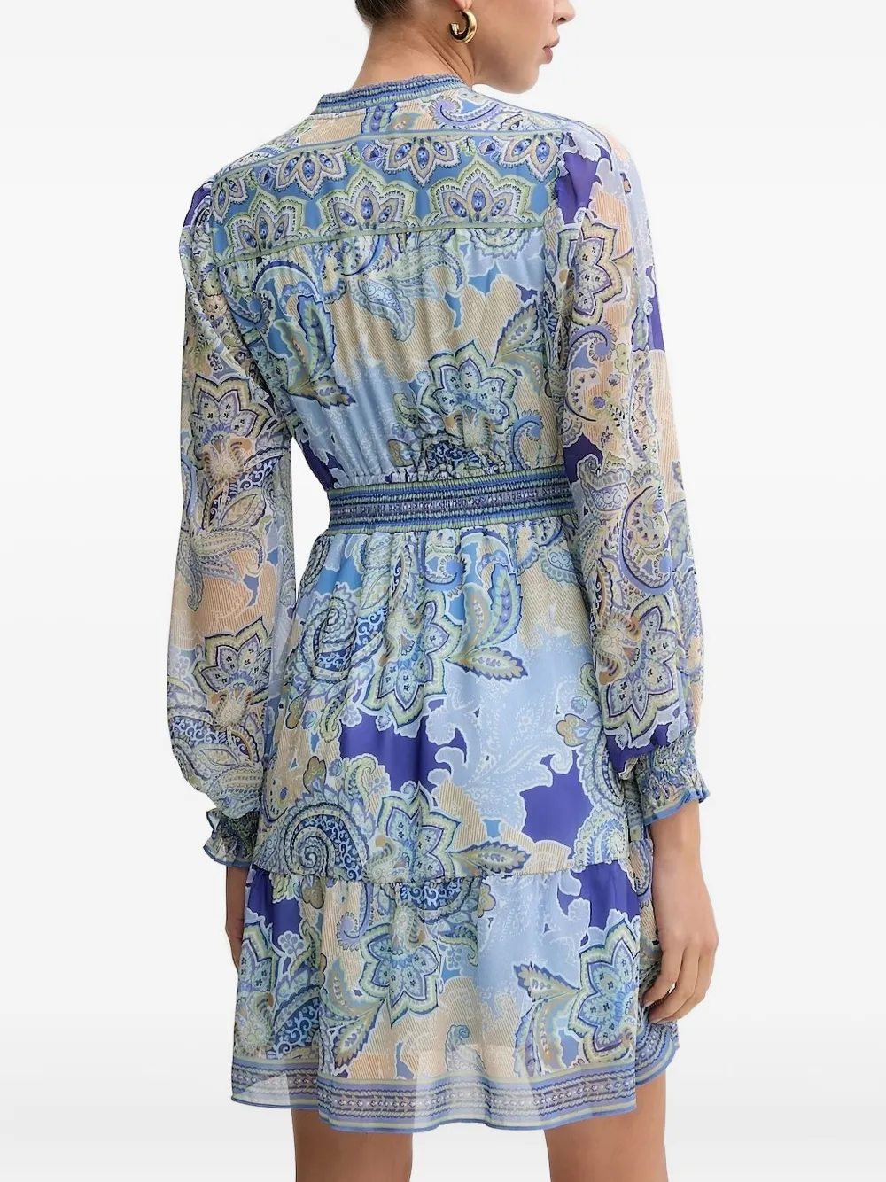 Hale Bob Shelby mini-jurk met paisley-print - Blauw
