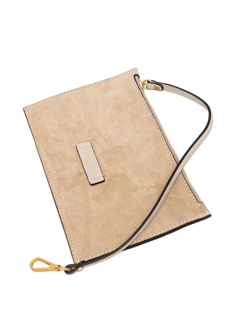 Gianni Chiarini Aurora Cut-out Suede Tote Bag In Brown