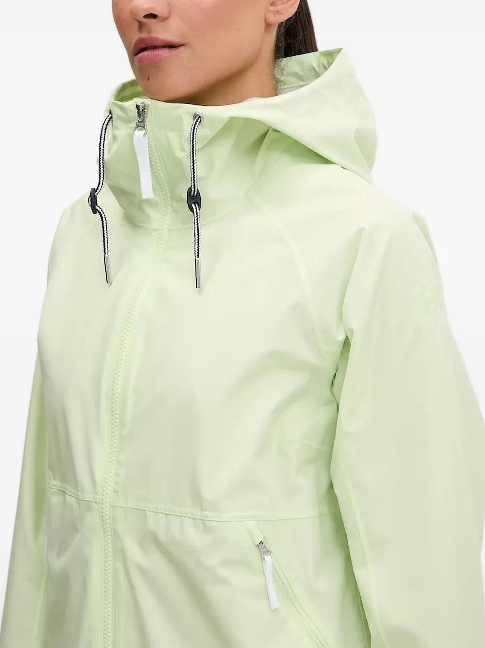 Helly Hansen Hooded Mesh-lined Jacket In Green