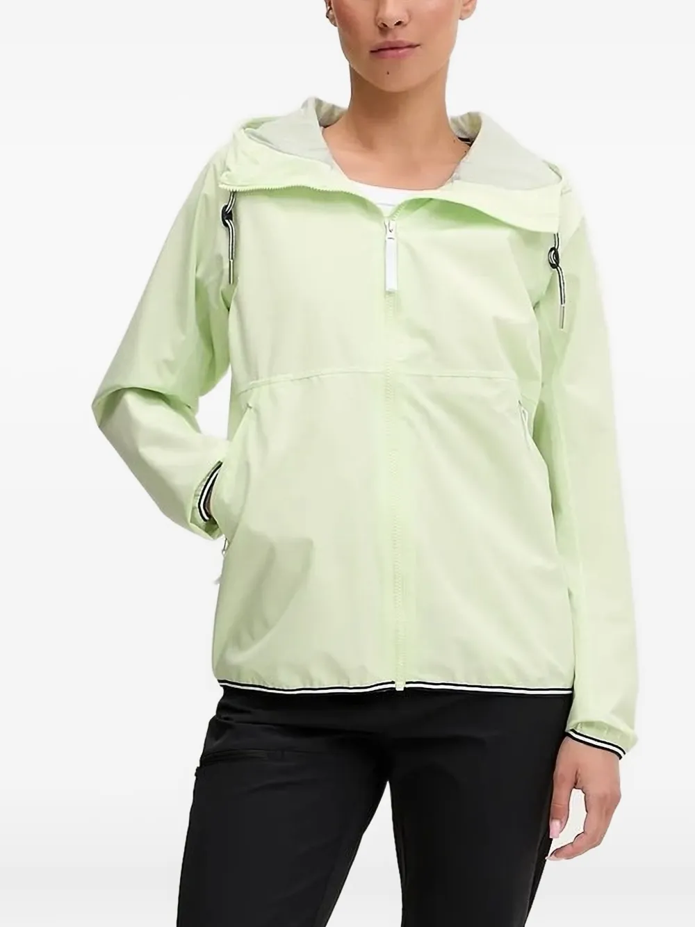 Helly Hansen Hooded Mesh-lined Jacket In Green