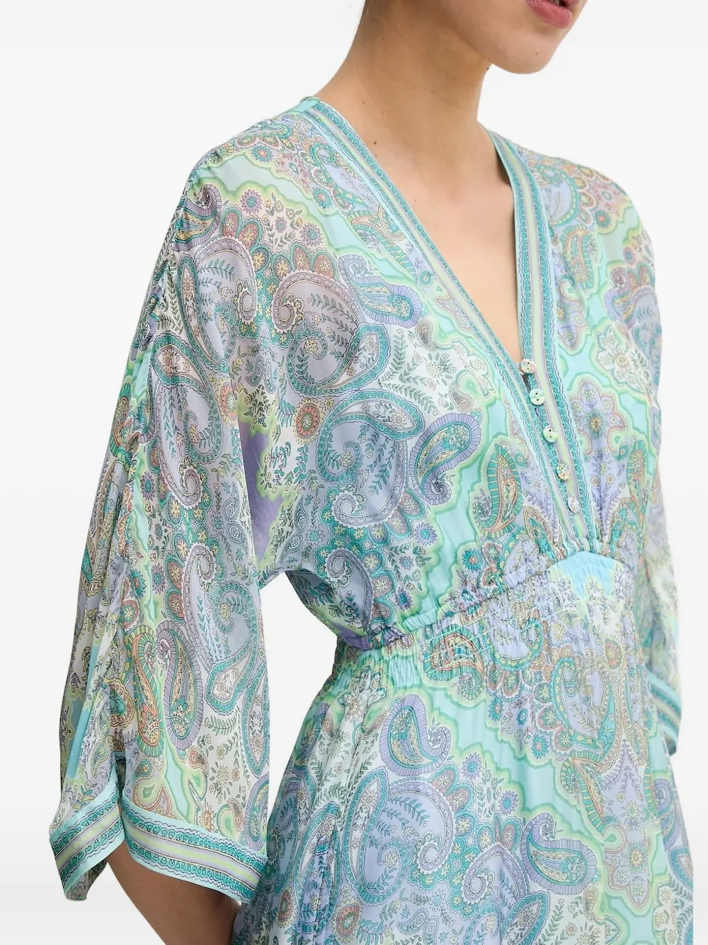 Hale Bob Emerie maxi-jurk met V-hals - Blauw