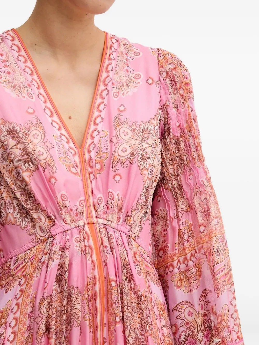 Hale Bob Mara Maxi Dress In Pink