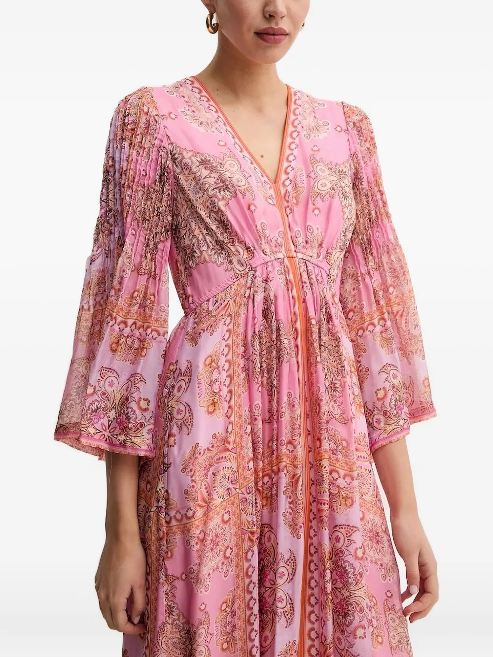 Hale Bob Mara Maxi Dress In Pink