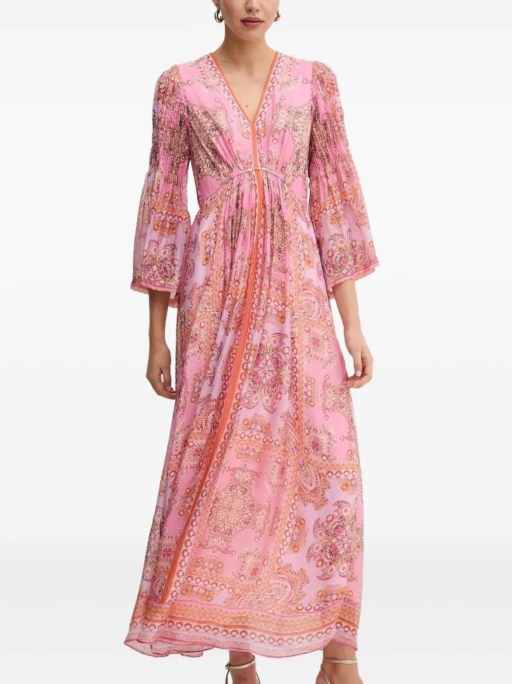 Hale Bob Mara Maxi Dress In Pink