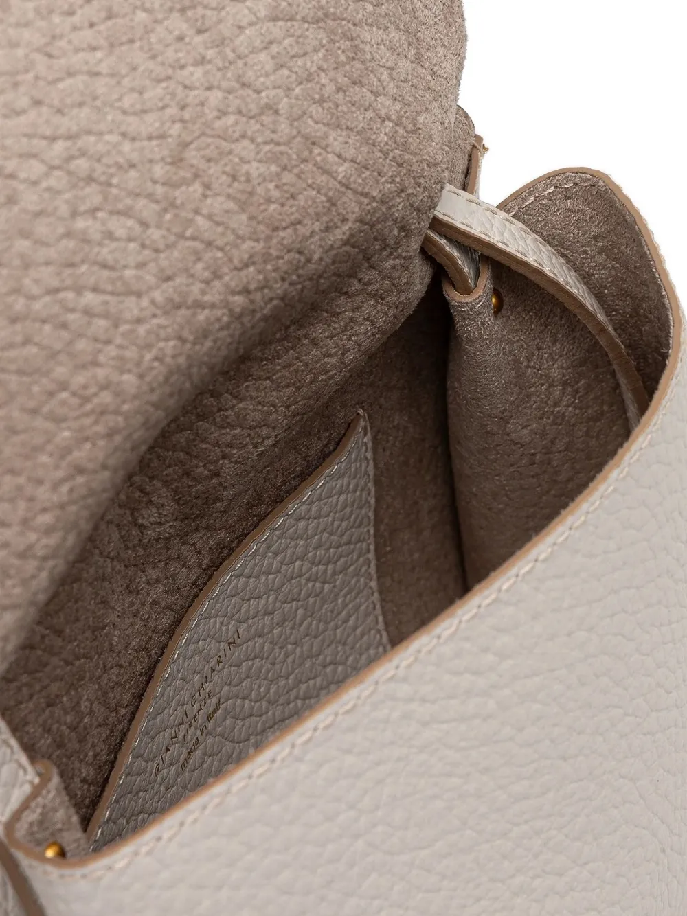 GIANNI CHIARINI small Nicole leather tote bag Wit