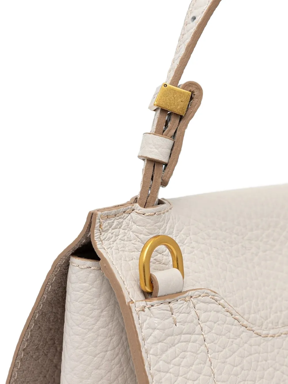 GIANNI CHIARINI small Nicole leather tote bag Wit