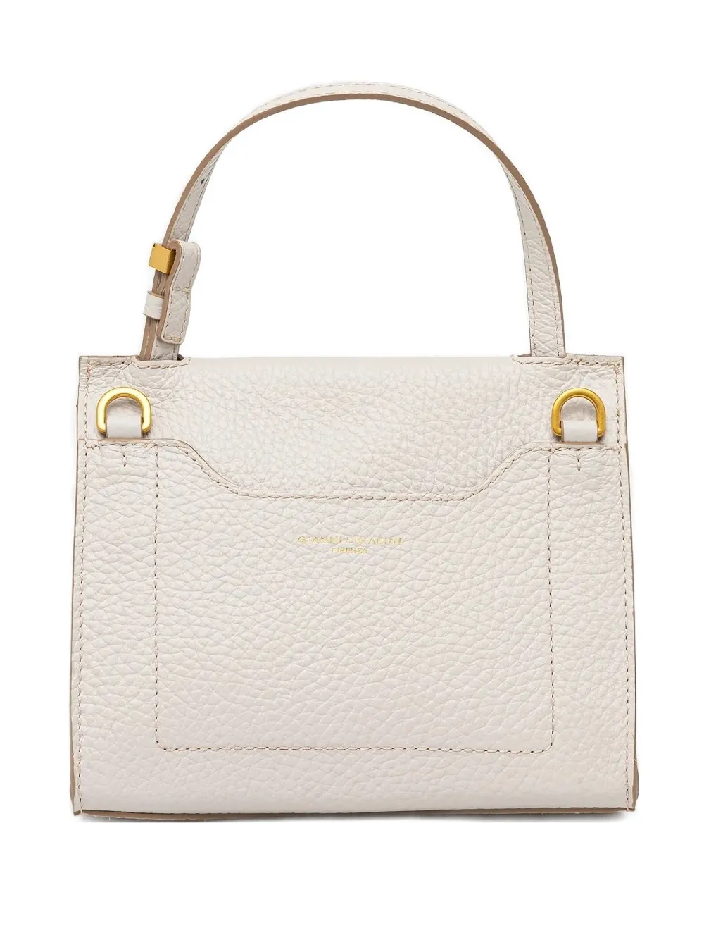 GIANNI CHIARINI small Nicole leather tote bag Wit