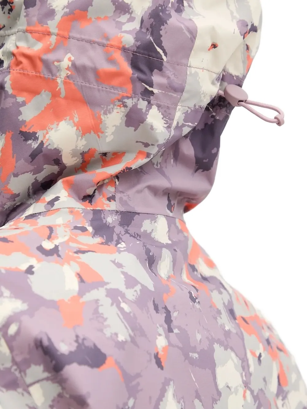 Helly Hansen Floral-print Hooded Jacket In Pink